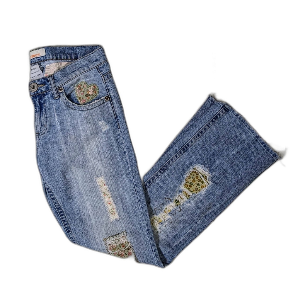 Patchwork Hippie Woodstock Jeans ☮️ - Picture 2 of 10